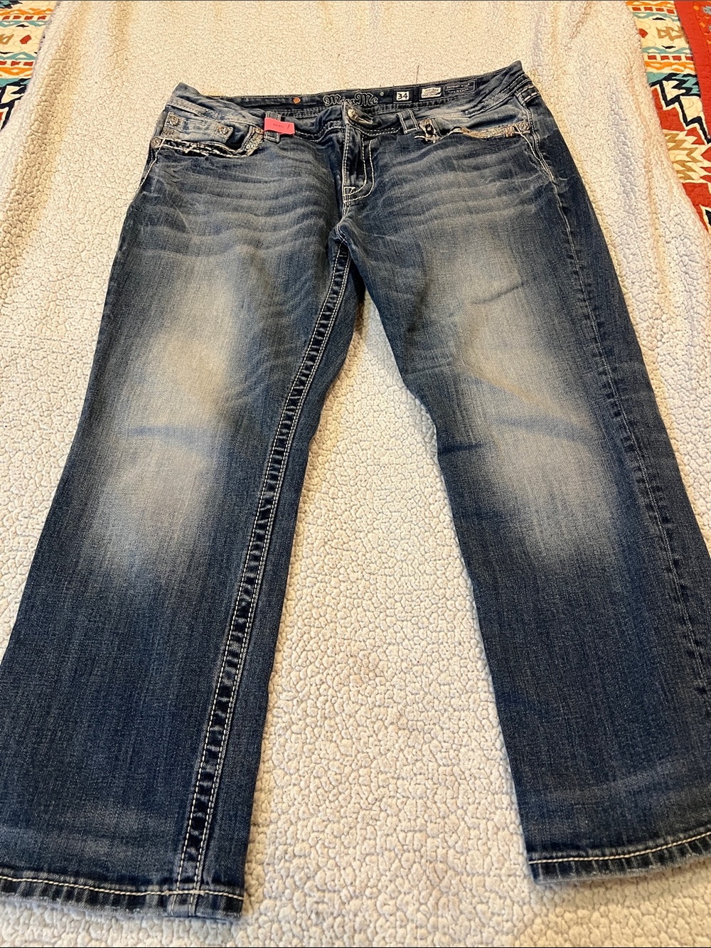 MISS ME MID-Rise Easy cropped Jeans - Picture 7 of 12